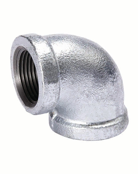 Galvanized Malleable Iron 90-Degree Elbow Fitting