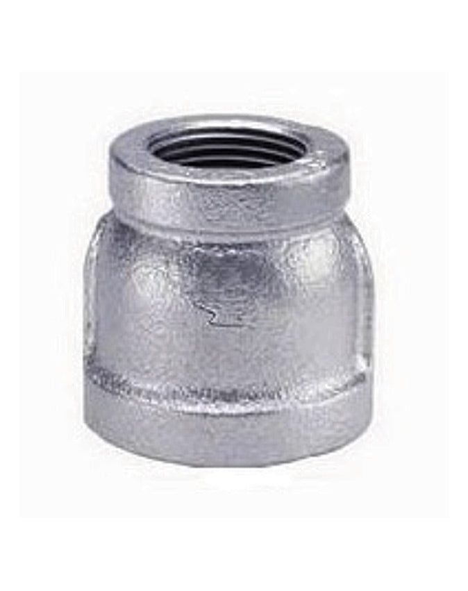 1 x 3/4" Reducing Coupling 150 Galvanized Malleable Iron