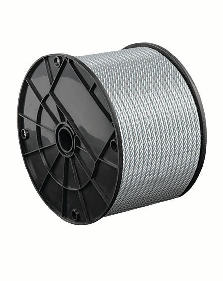 3/32" - 3/16" Galvanized Steel Wire Rope