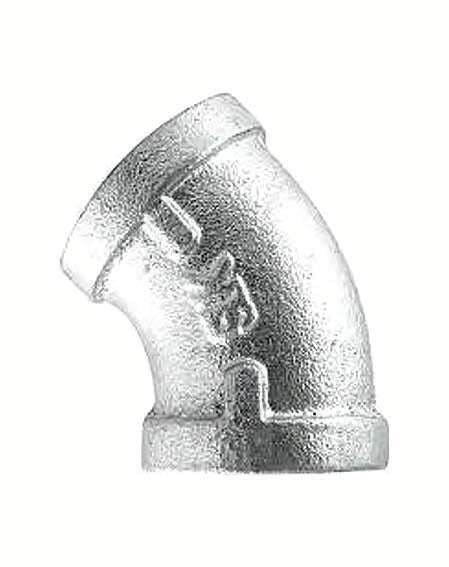 DOMESTIC 1.25" Galvanized 45 Elbow