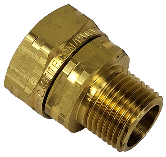 1/2" Straight Fitting x 1/2" Male NPT