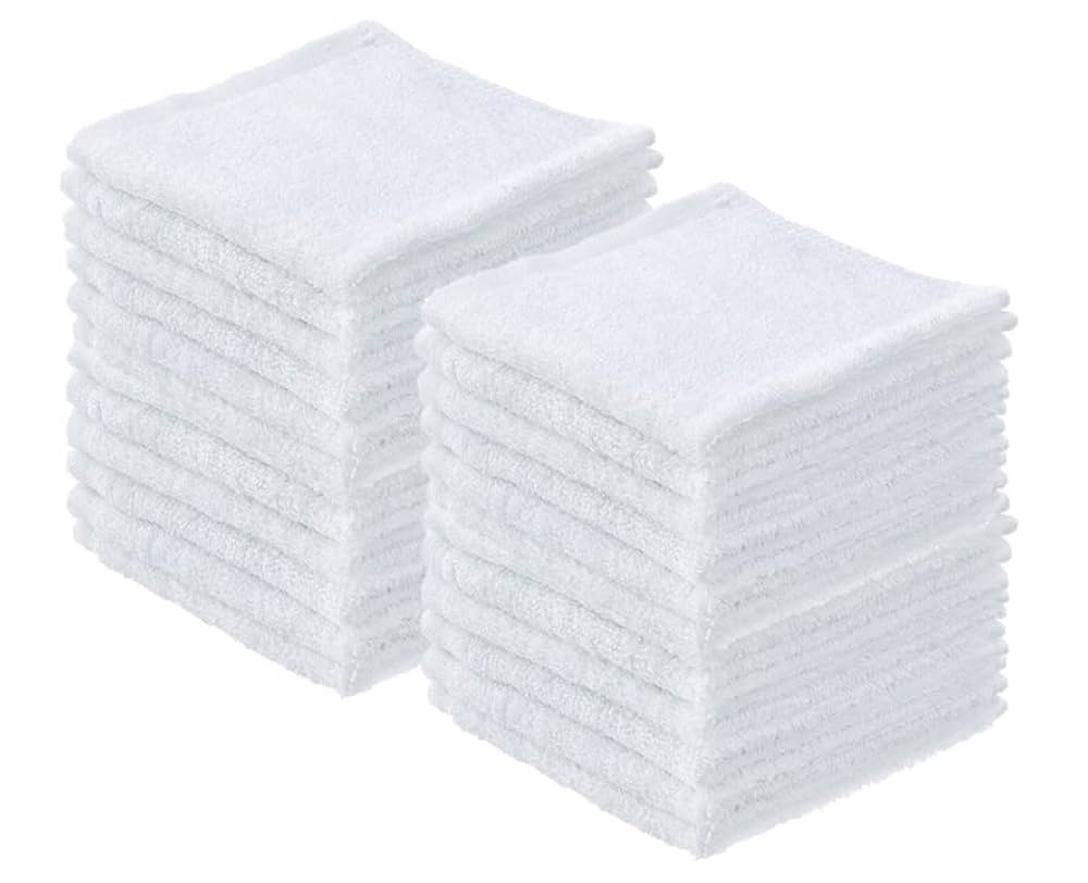 Washcloth Rags White Towel Rags Multipurpose
