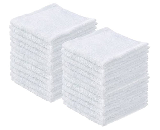 Washcloth Rags White Towel Rags Multipurpose