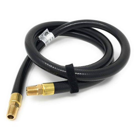 3/4" X 12" Gas Rubber Hose w/ Male Ends