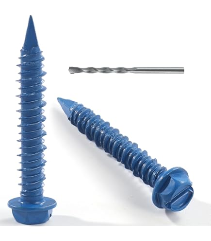 Concrete Screws 1/4 X 1-1/4H  w/ Drill Bit